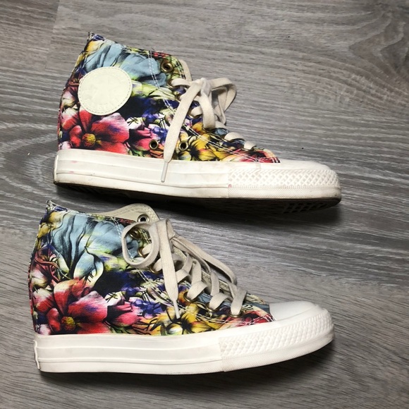 Converse Shoes - Converse • Chuck Taylor Floral Wedges 🌺